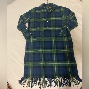 Polo Ralph Lauren Flannel Fringe Dress